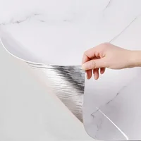 40cm marble pattern waterproof and oilproof self adhesive wallpaper removable decorative wall sticker for living room bathroom 6