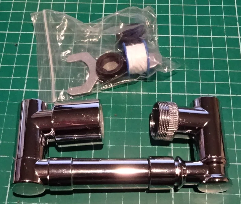 Swivel faucet extender 1440° photo review