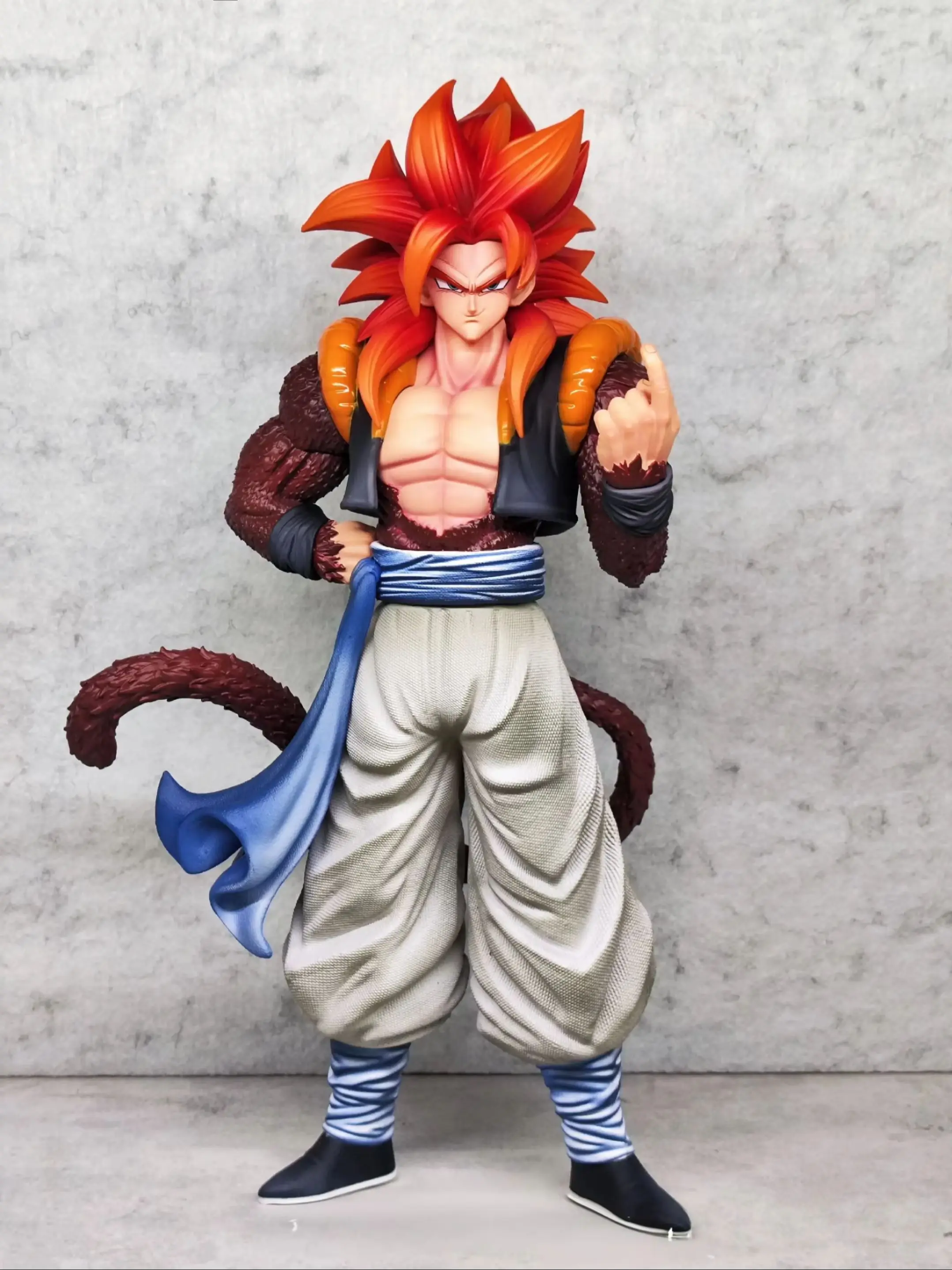 31cm Dragon Ball GT SSJ4 Gogeta Actionfigur Anime Figur Super Saiyajin Modell Stehende Statue Sammlerstück Beweglich – Detail 1