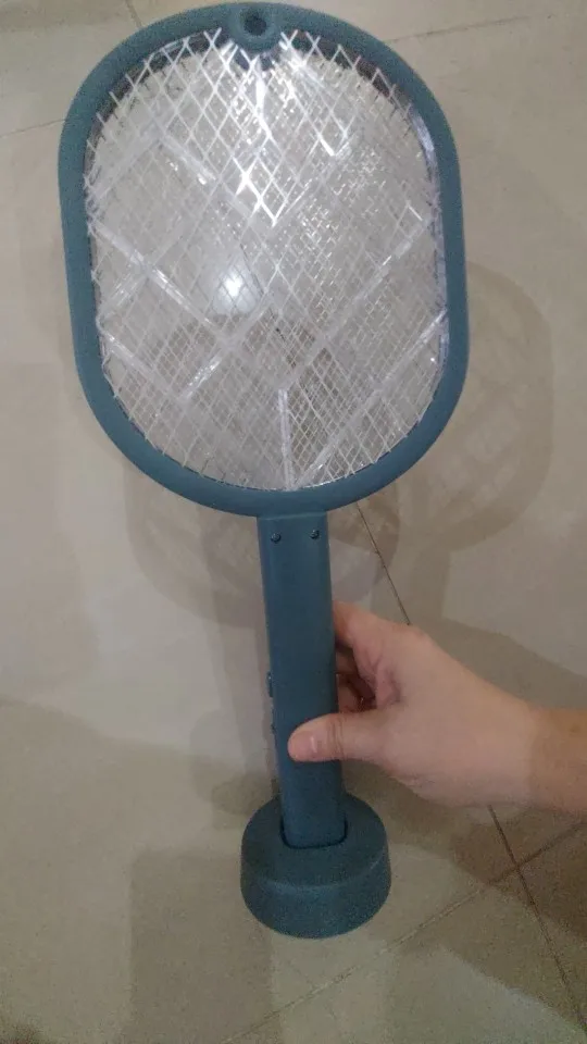 Hot Sale 4000V Electric Insect Racket Swatter Zapper USB Rechargeable Summer Mosquito Swatter Kill Fly Bug Zapper Killer Trap photo review