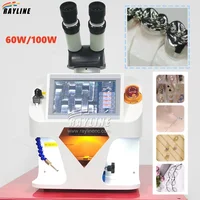 Mini Jewelry Welding Machine 60W/100W YAG Laser Spot Welder Laser Spot Soldering Welder for Gold Silver Ring Bangle Dental NEW 2