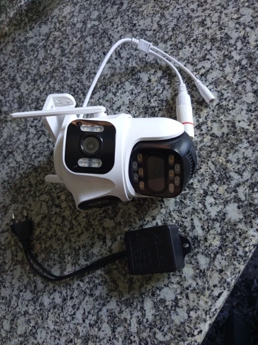 Cámara IP PTZ de tres lentes para exteriores, videocámara de seguridad 6K HD con tres pantallas, WiFi, seguimiento automático, 4K, lente Dual, inalámbrica, CCTV, iCsee photo review