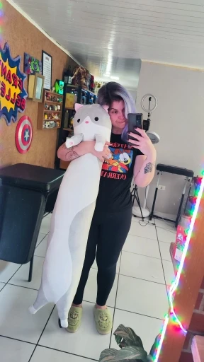Cloud Kitty Long Snuggle Pillow photo review