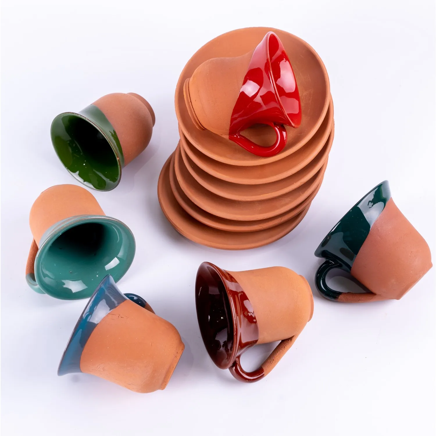 

Souvenir Earthen Cup Pottery Set Stylish