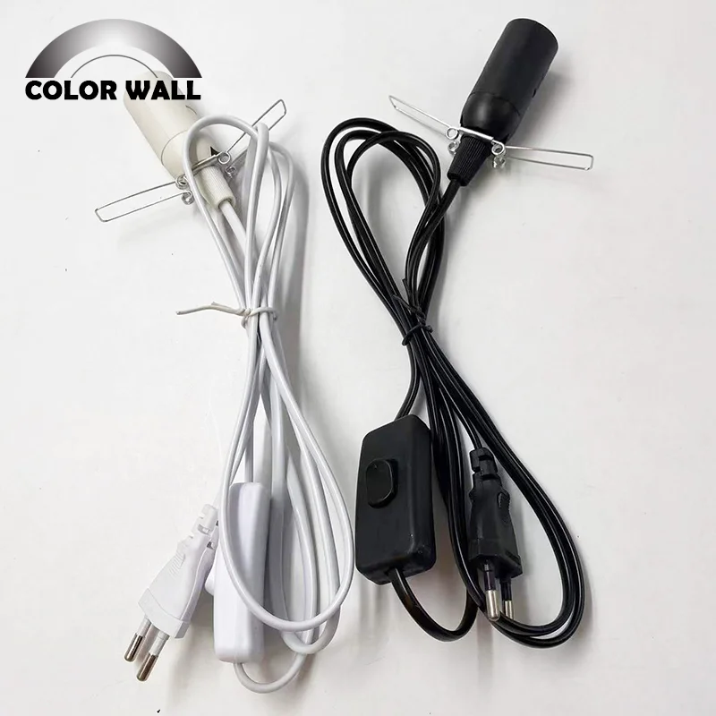 

1.8m Power Cord Cable 303 E14 EU US Plug Socket Lamp Base With Switch Wire For Lamp Pendant LED Bulb Hang lamp Holder PVC