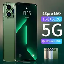 2022 Smart phone 13Pro Max 16GB+512GB 6.7 Inch 6800mAh 32+64MP 5G telephone portable Android Global Version 13Pro Mobile Phones
