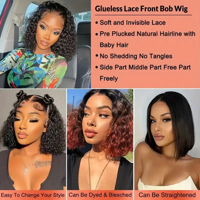  GUSYBG Human Human Lace Front Hair Wig Glueless Hair Curly wig  Hair with Closure Loose Wave lighten deals of the day : Beauty & Personal  Care