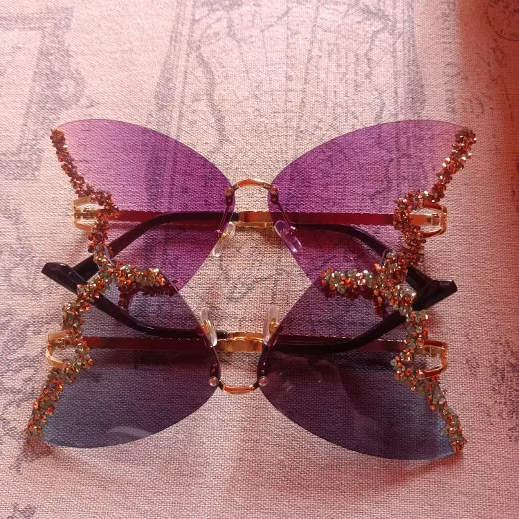 Diamond Butterfly Sunglasses