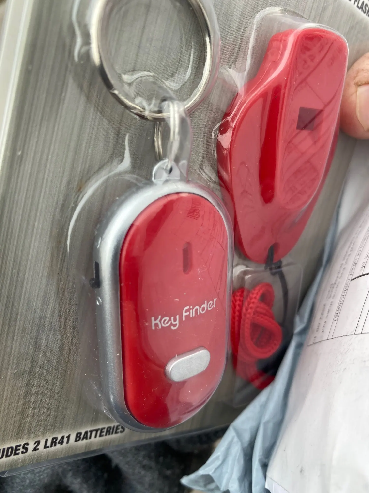 LED Whistle Key Finder Flashing Beeping Sound Control Alarm
