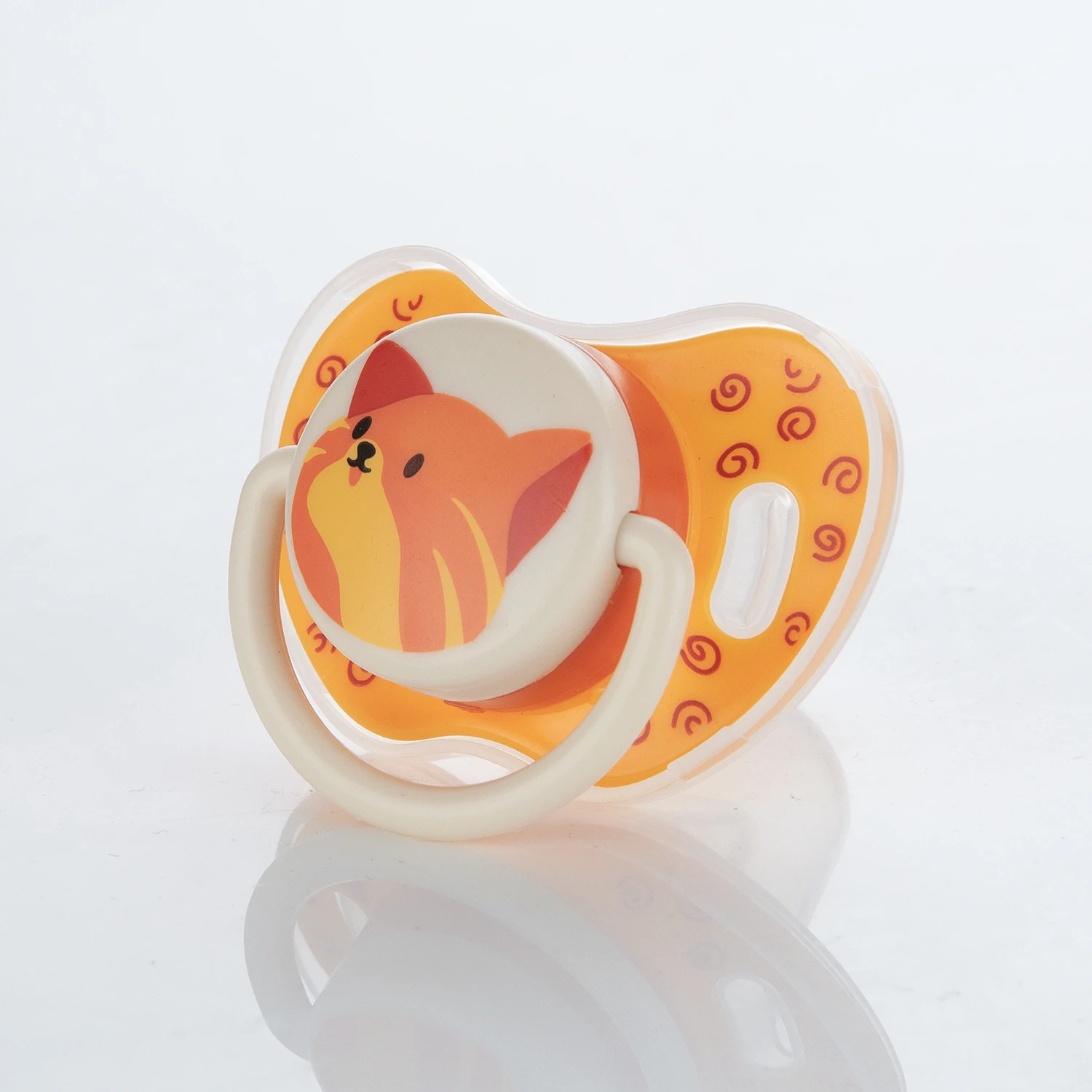 Miyocar Lovely Cat Baby Pacifiers Bring Replacement Nipple Includes 3 Different Size Silicone Teat for Boy and Girl 2