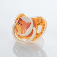 Miyocar Lovely Cat Baby Pacifiers Bring Replacement Nipple Includes 3 Different Size Silicone Teat for Boy and Girl 2