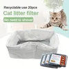 10pcs Reusable Cat Feces Filter, Hands Free Pet Cat Excrement Liners Filter Net For Pet Hygienic Litter Box Liners 5