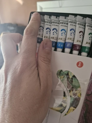 Juego de pintura acrílica, 12/18/24 colores, 5ml/0,17oz, pigmentos ricos de arte portátiles a prueba de agua para manualidades DlY, dibujo, pintura, lienzo, roca photo review