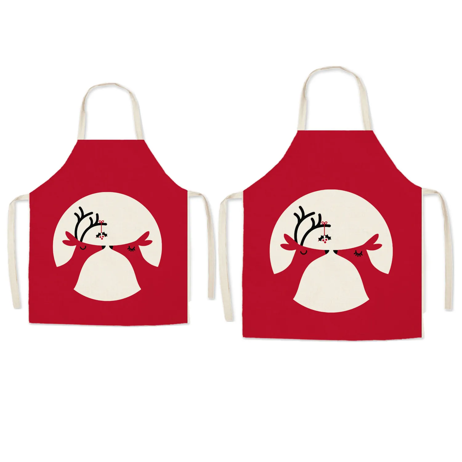 

Christmas Santa Cute Family Matching Apron Dad and Me Pinafore Kid Drawing DIY Boy Men Couple Kitchen Waterproof Baking Apron