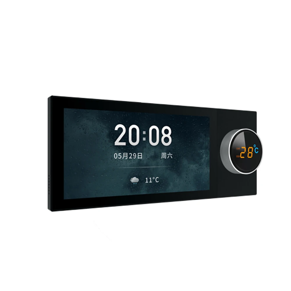 스마트 투야 중앙 컨트롤패널 터치 패널, HD LCD 터치 벽 스위치 패널, 컨트롤패널 및 중앙 터치 패널, 6 인치