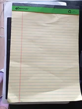 6-Pack Legal Pads 8.5"x11.75" Colored Wide Ruled Notepads, 50 Sheets Each