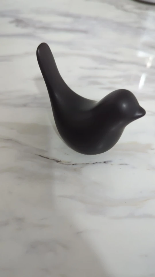 Nordic Harmony, Ceramic Bird Figurine Set - Stylish Jewelry Holder & Table Sculpture photo review