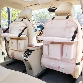 Leather Car Seat Back Organizer 1