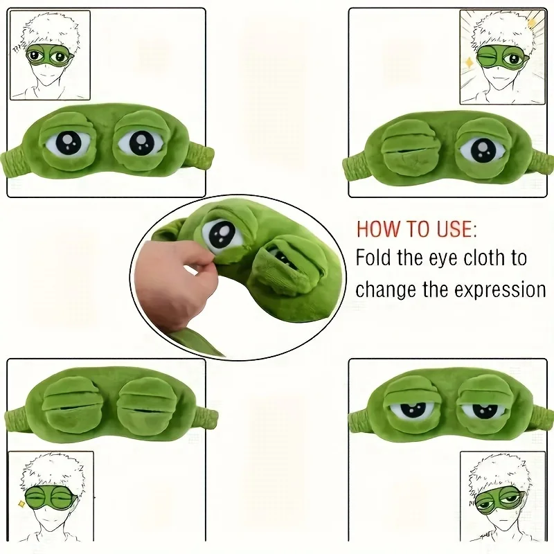 3D Frog Sleep Eye Mask 2