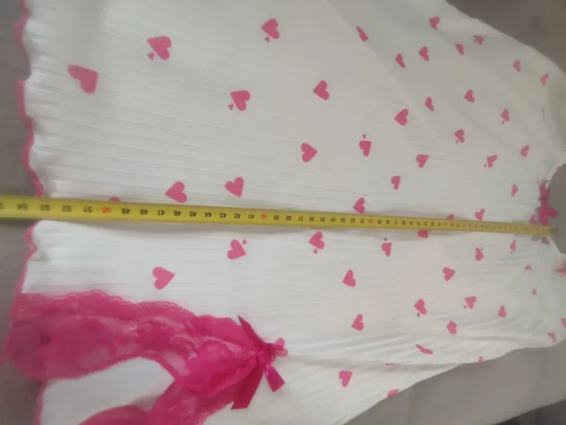 Rose Red Lace Trim Camisole Nightgown for Elegant Ladies photo review