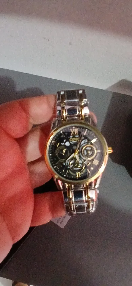 Relógio Masculino OPK8135 - Pulseira de Aço - Com Brilho Noturno - à Prova D'água photo review