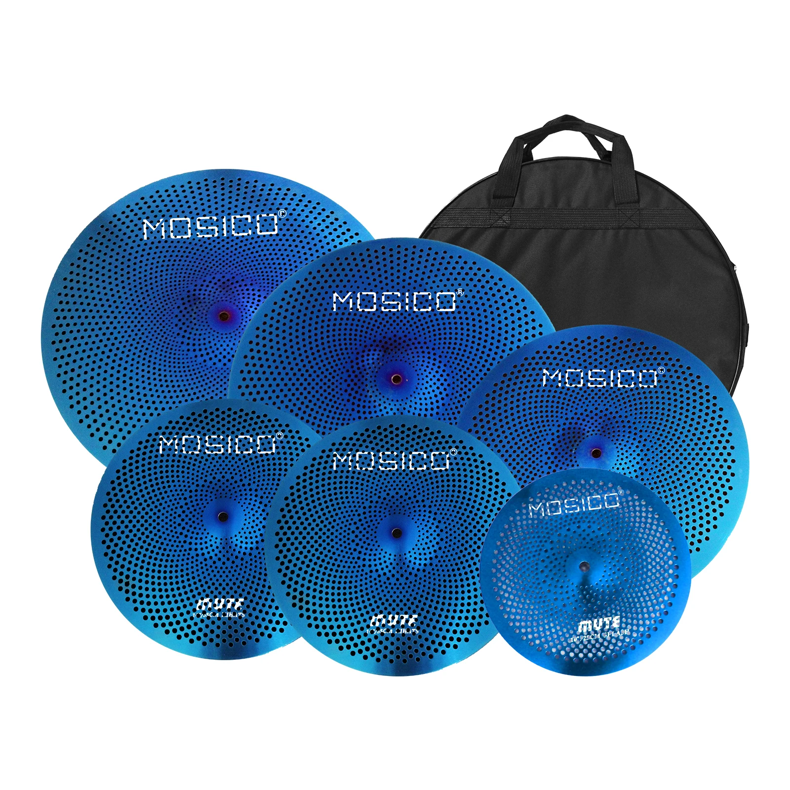 10/14/16/18/20 Inch Size Optional Alloy Mute Cymbals Set Kit Drum Percussion Instruments