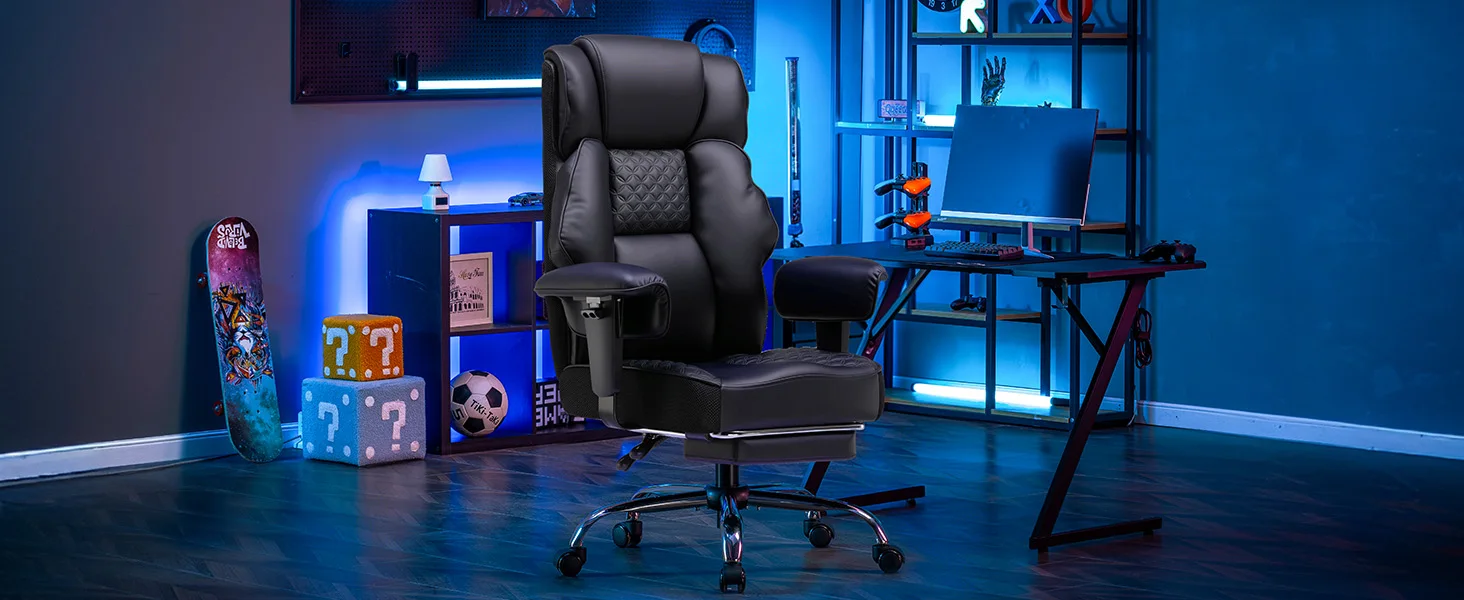 GTPLAYER Gaming Stuhl, breiter Bürostuhl mit Taschenfeder, Ergonomischer PC-Stuhl, Verstellbarer und Drehbarer Schreibtischstuhl – Detail 13