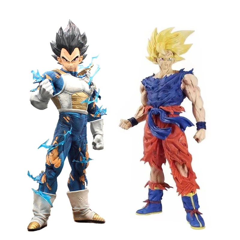 

46CM Anime Character Model Statue GK Super Saiyan Vegeta Movable Figure PVC Collection Table Ornaments Decorative Doll Doll Toy