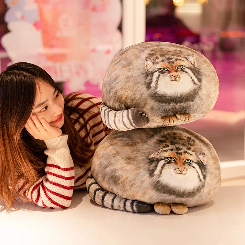 Adorable Pallas Cat Plush Body Pillow - Perfect for Kawaii Throw Pillows for Pets Lovers 6