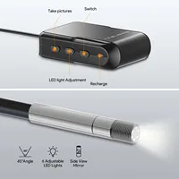 NTG150W WIFI Flexible Rifle Borescope for iPhone & iPad 1.2m Probe Videoscope Inspection Camera Fit 0.2in Caliber & Larger 2