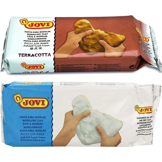 PASTA PARA MODELAR AIR DRY CLAY TERRACOTTA JOVI DE 500GR