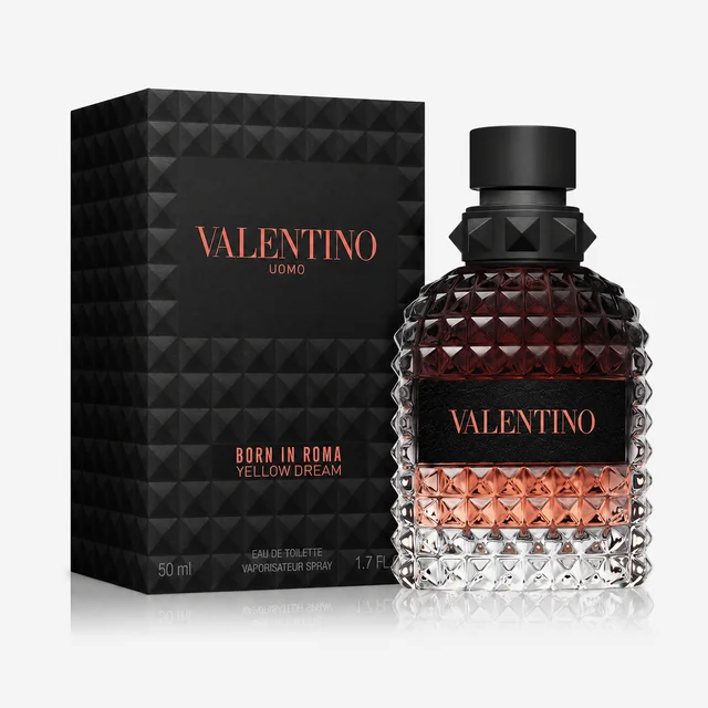 Valentino Born In Roma Coral Fantasy Uomo Eau de Toilette Homme 50ml – Parfum Boisé Aromatique aux Notes de Pomme Rouge, Sauge et Tabac 1