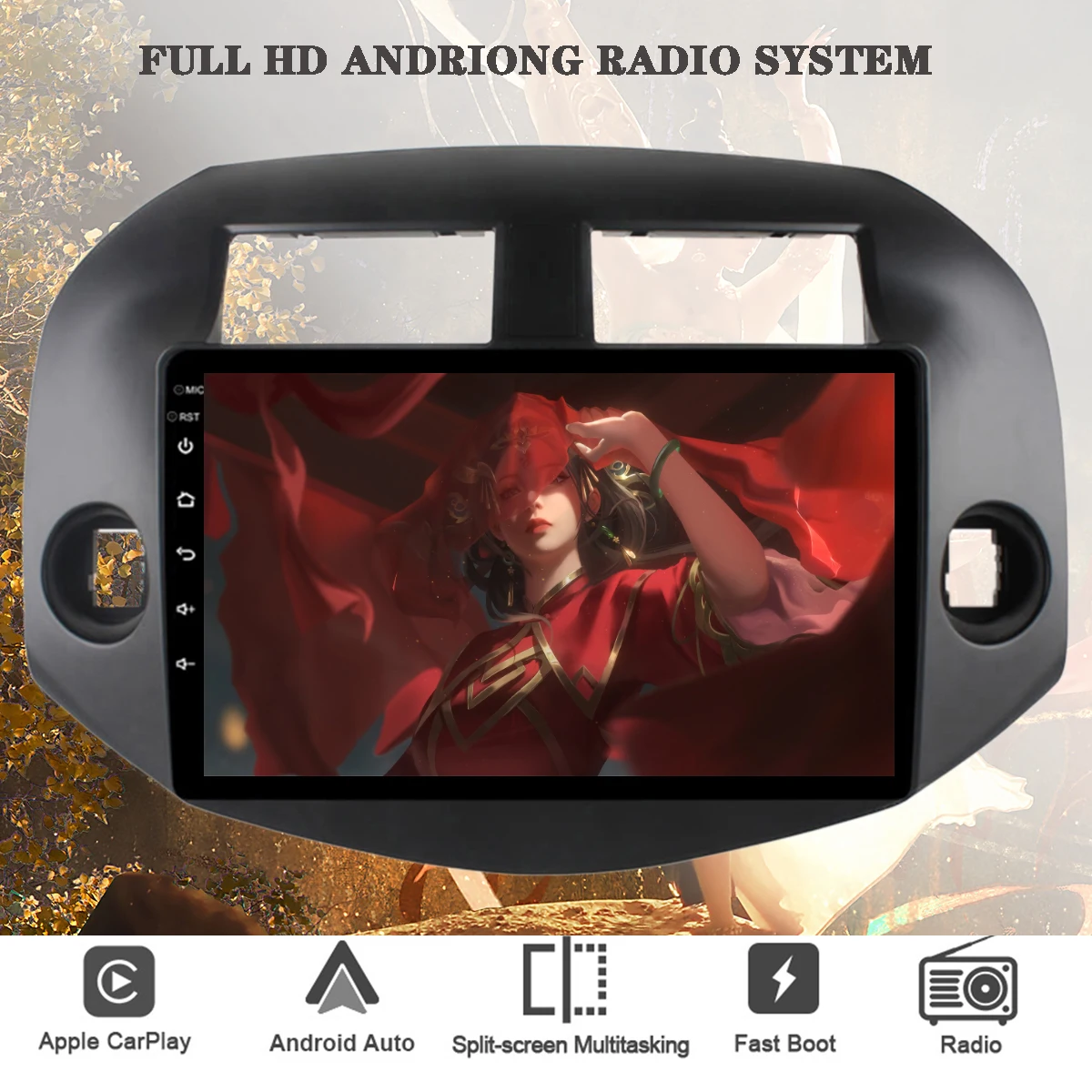   ̼ GPS , Ÿ RAV4 2006 - 2011   DVD Ƽ̵ PC º HU, 2Din RAM 8G, ȵ̵ 13