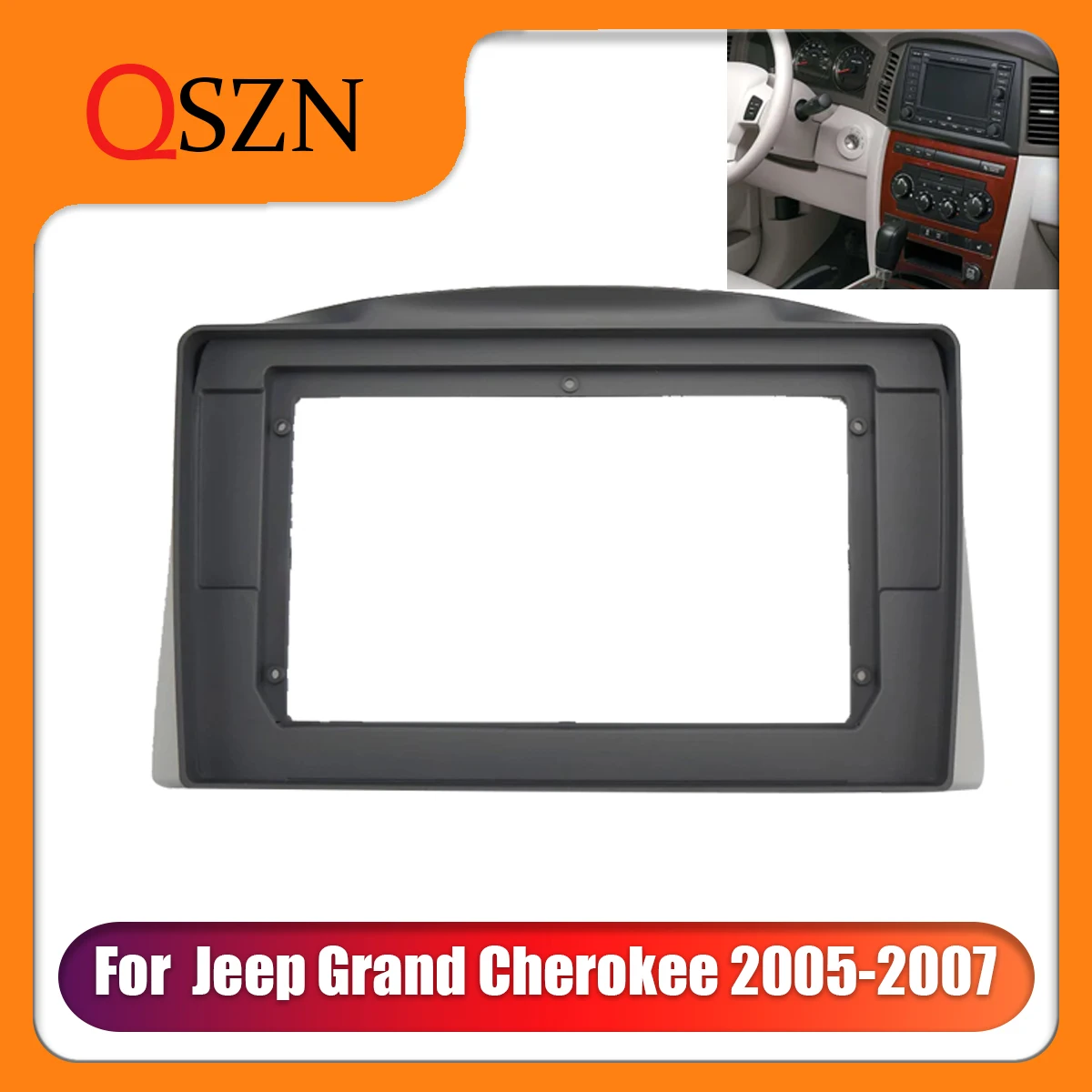 

10.1 Inch Car Radio Fascias Frame For Jeep Grand Cherokee 2005 2006 2007 DVD Panel ABS PC Plastic Dash Kit Installation 2 Din