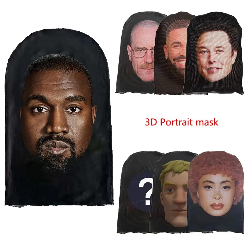 Summer-3D-Printed-Kanye-Mask-Stretch-Mesh-Full-Face-Mask-Men-and-Women ...