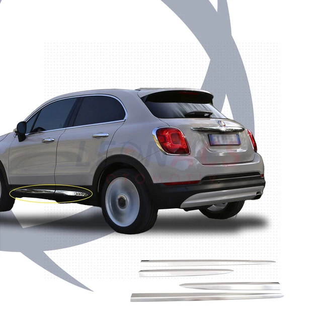 Per Fiat 500x Chrome Side Door Streamer 4 porte in acciaio inossidabile  2014 Post accessori Auto di alta qualità - AliExpress