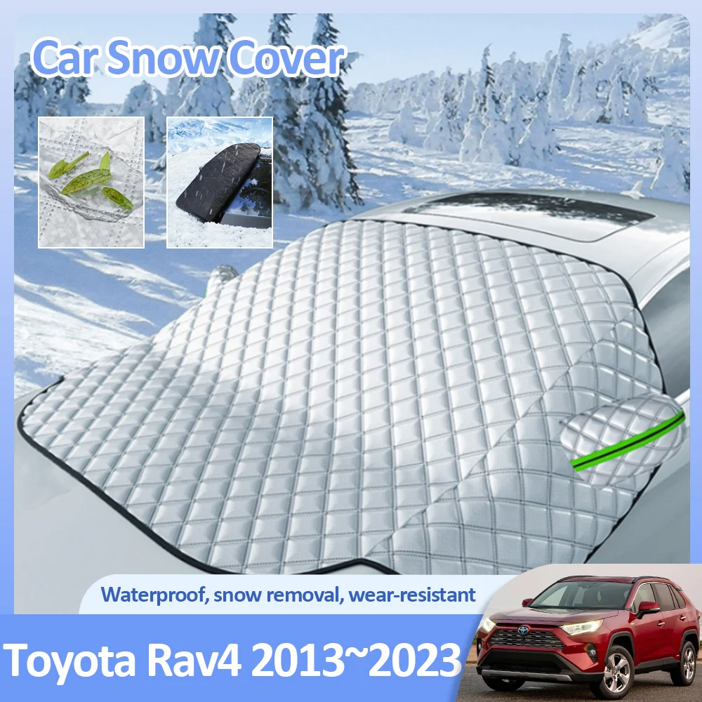 

For Toyota Rav4 XA40 XA50 XLE Hybrid 2013~2023 Snow Covers Windshields Ice Protection Winter Anti-Frost Exterior Auto Accessorie