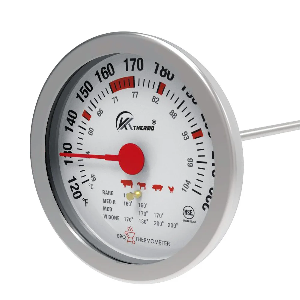 Kt Thermo 3" Dial Quick Read Meat Thermometer For Cooking Nsf