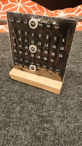 Acrylic Tabletop Calendar, customer photo