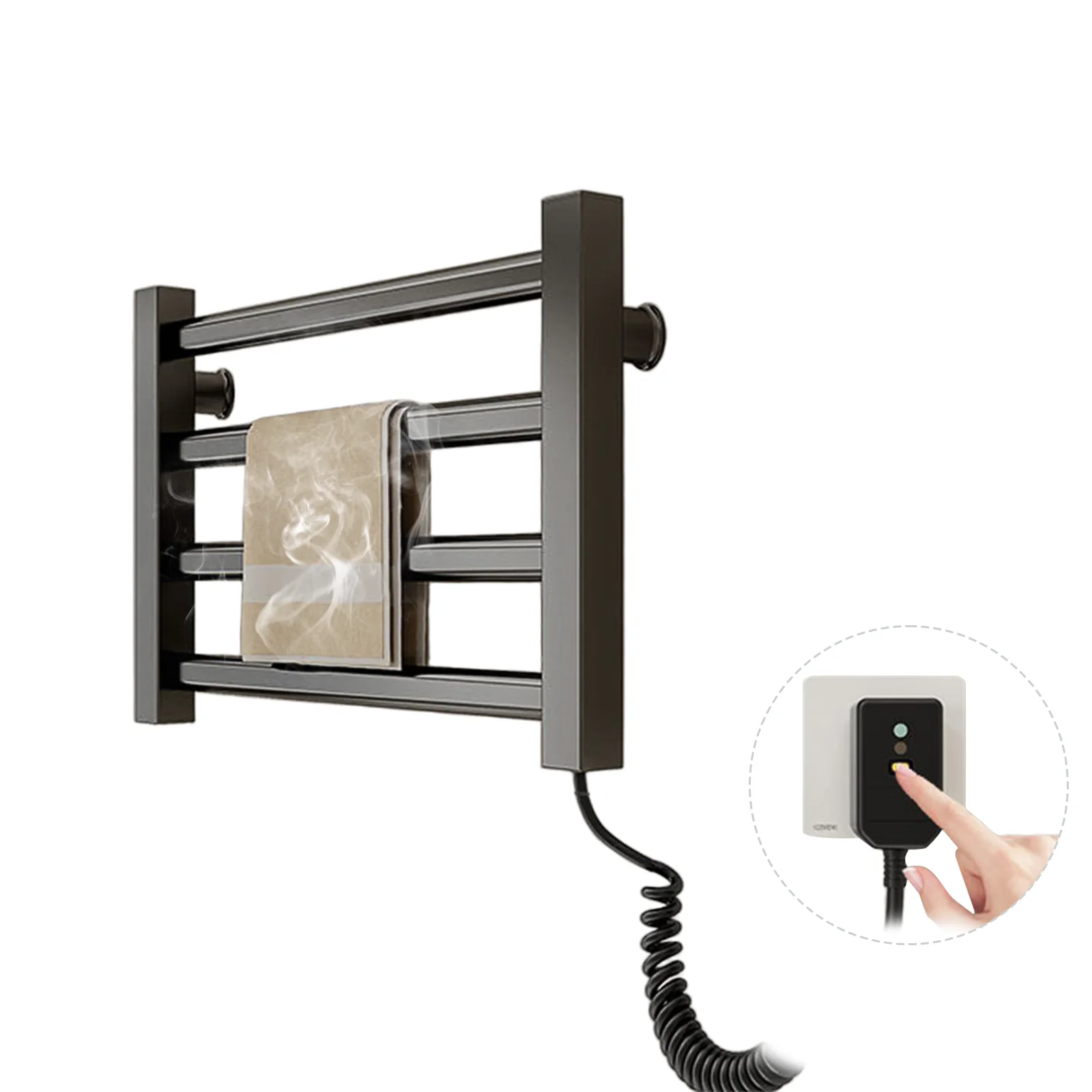 Inteligentny grzejnik ścienny na ręczniki 80W z Polski za $34.54 / ~130zł