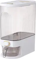 Clear Airtight Rice Dispenser - Large Capacity with Measuring Scale & Moisture-Proof Lid (For Grains/Coffee/Beans) 1