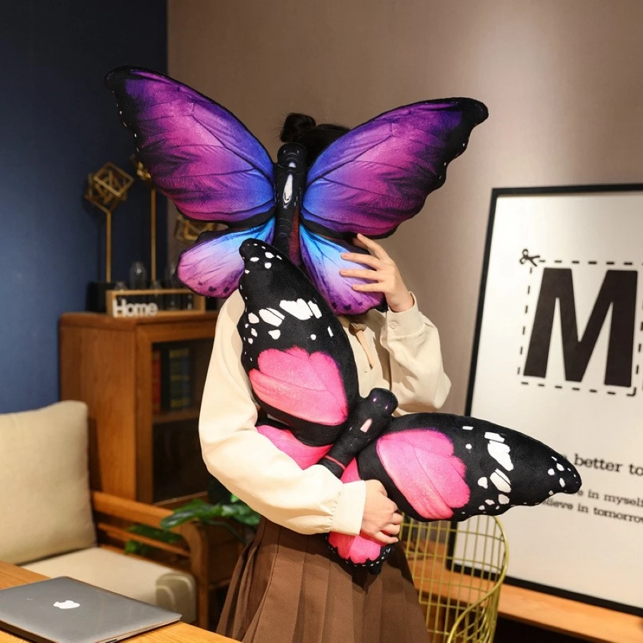 3D Butterfly Throw Pillow 2