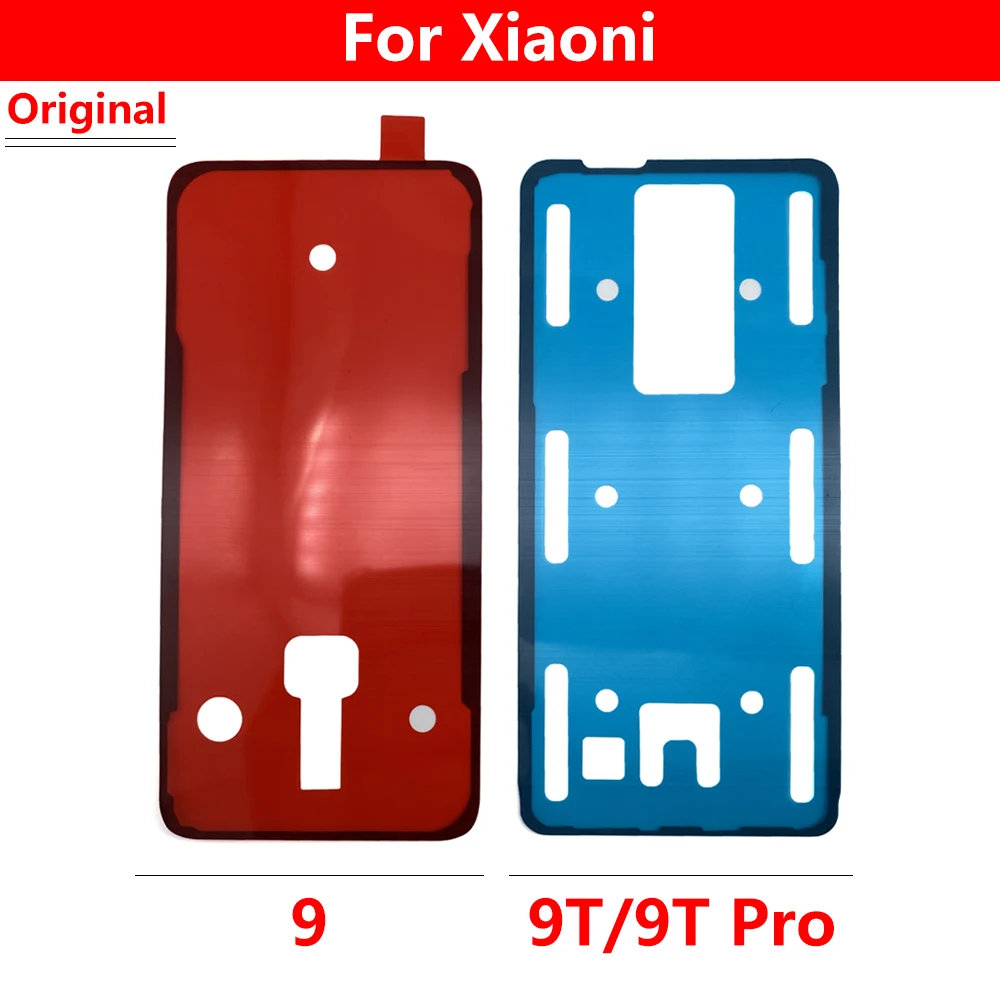 

2 Pcs Waterproof Glue Back Battery Glass Cover Sticker For Xiaomi Mi 9 9t 10 12 Pro Redmi Note 10 11 Lite Ultra