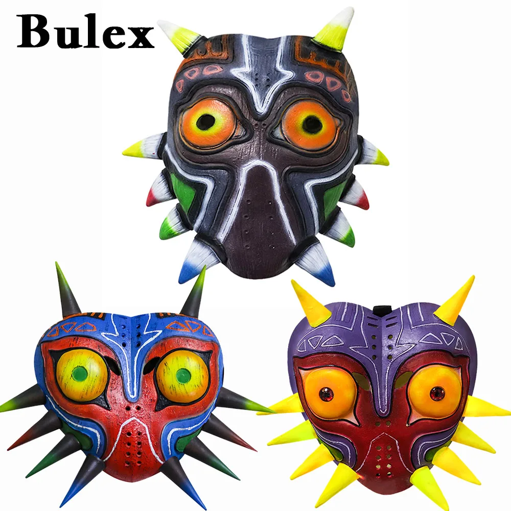 

Bulex Game Zelda Breath Of The Wild Majora Mask Latex Made Majora's COS Masks for Adults Halloween Cosplay Props