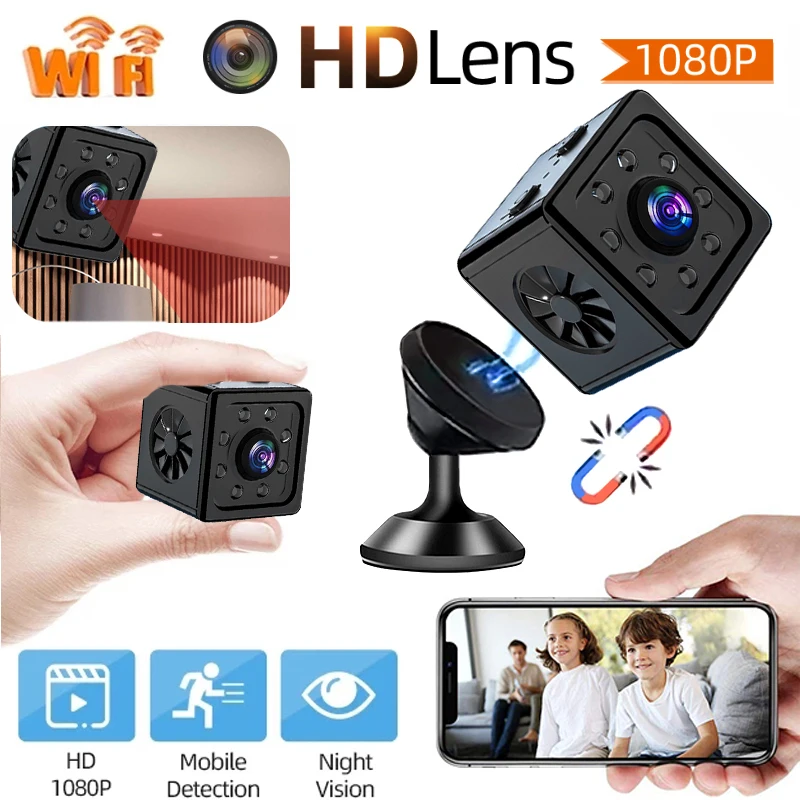 Wifi Hd 1080P Mini Videocamera Per Visione Notturna Videocamera Wireless Dvr Micro Fotocamera Sport Dv Dc Video Monitor Wireless Per Fotocamera Ultra 