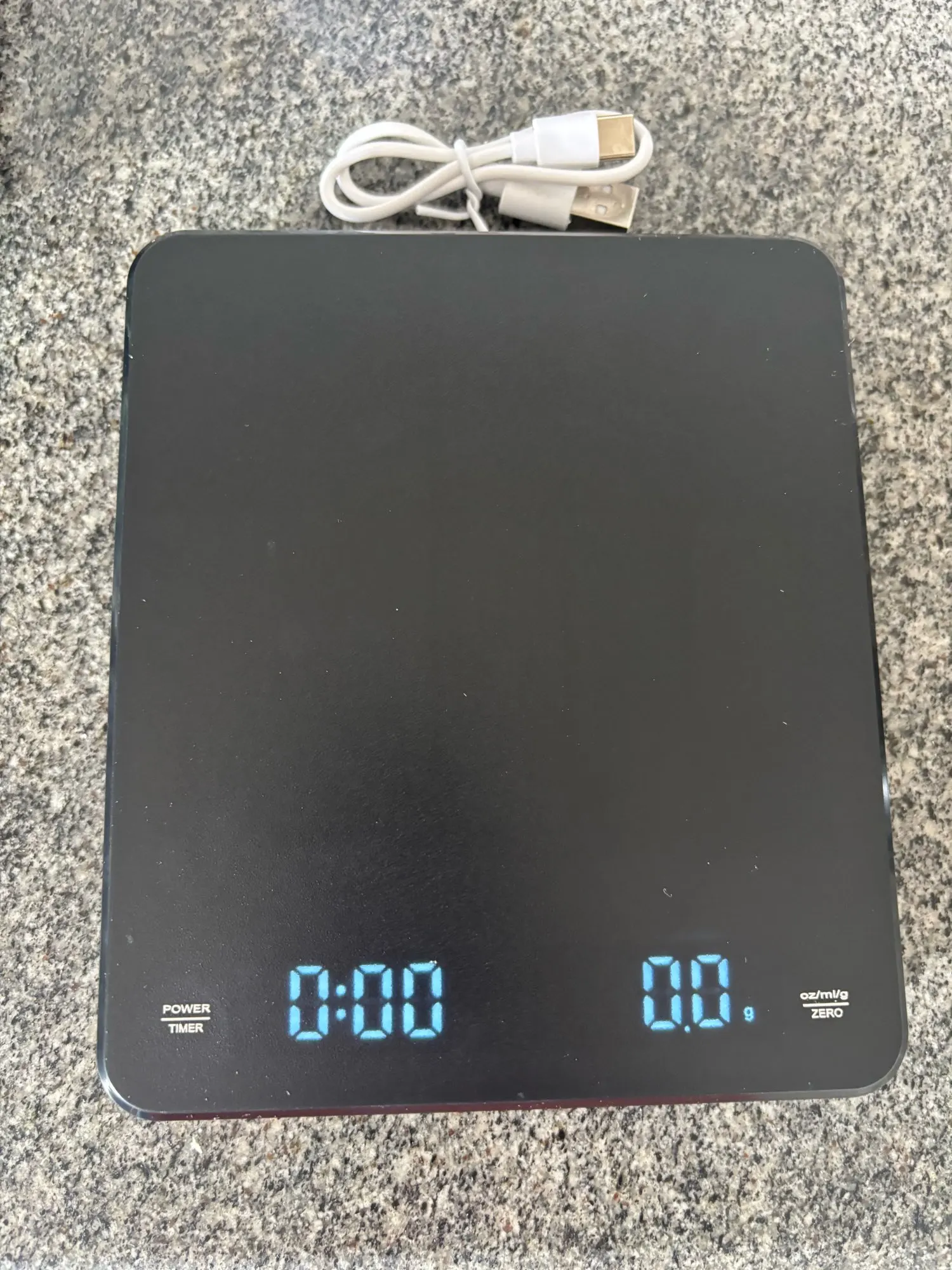 1PC LED Screen Digital Kitchen Scale with Timer USB Powered Espresso Coffee Maker 3KG Max 0.1g Precision Measurement in Oz/g/ml photo review