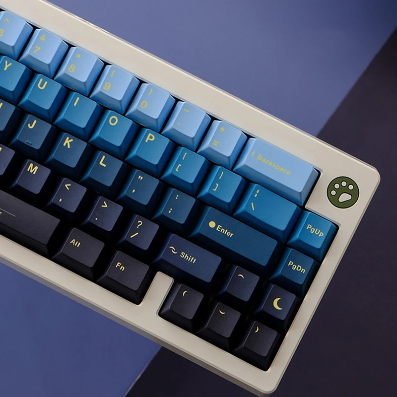 Moonrise Keycaps para Teclado Mecânico Moon Rise Keycap Sub Corante de Lados Pbt Perfil Cereja Interruptor mx com Espaçador 7u 134 Teclas - Imagem 3