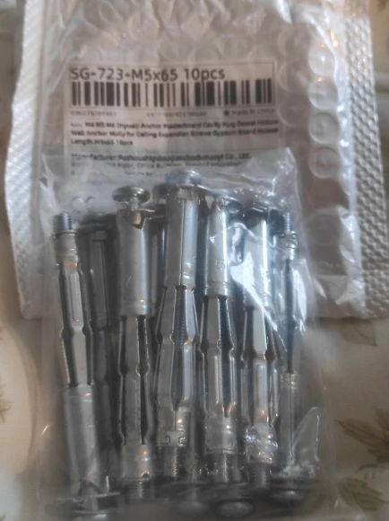 M4 M5 M6 Drywall Anchor Plasterboard Cavity Plug Dowel Hollow Wall Anchor Molly for Ceiling Expansion Screws Gypsum Board Holes photo review