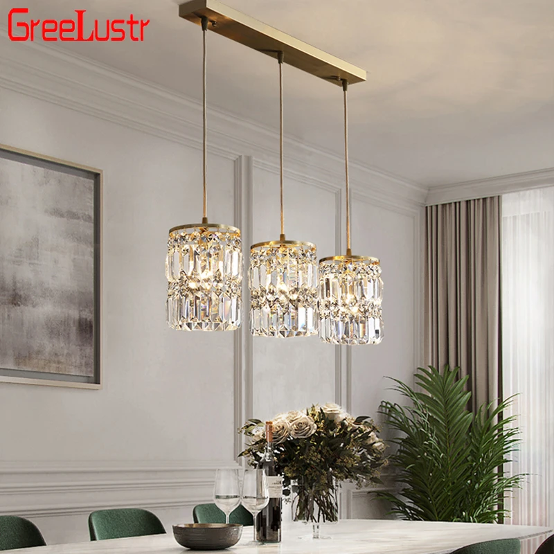 

Crystal Indoor Pendant Lights Luxury Bedroom Ceiling Chandeliers Nordic Corridor Aisle Plafon Lighting Lustres Led Ceiling Lamp