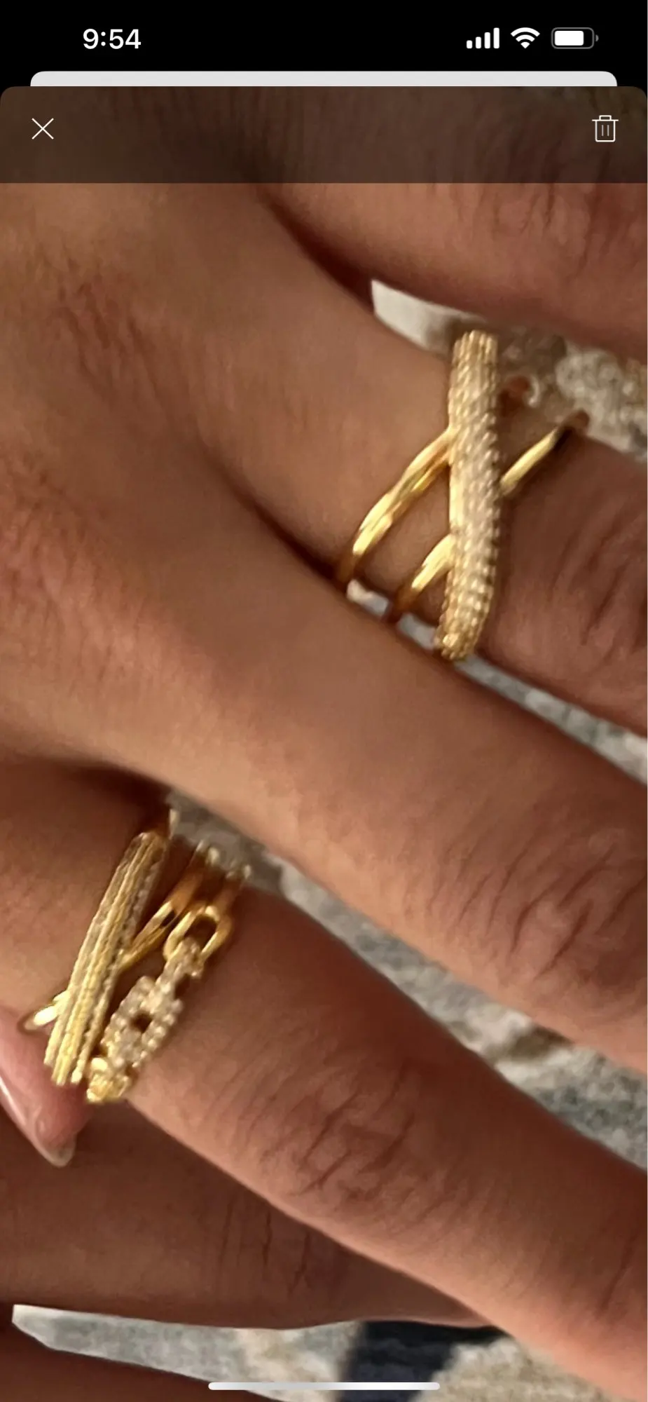 Fashion Gold Color Stainless Steel Rings photo review